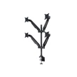 Kép 3/5 - MULTIBRACKETS 4 karos asztali konzol, M VESA Gas Lift Arm Quad Black HD (15-32", max.VESA: 100x100 mm, 21 kg)