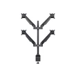 Kép 4/5 - MULTIBRACKETS 4 karos asztali konzol, M VESA Gas Lift Arm Quad Black HD (15-32", max.VESA: 100x100 mm, 21 kg)