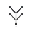 Kép 2/5 - MULTIBRACKETS 4 karos asztali konzol, M VESA Gas Lift Arm Quad Black HD (15-32", max.VESA: 100x100 mm, 21 kg)