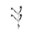 Kép 5/9 - MULTIBRACKETS 4 karos asztali konzol, M VESA Gas Lift Arm Quad Silver (15-32", max.VESA: 100x100 mm, 10 kg)