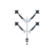 Kép 3/9 - MULTIBRACKETS 4 karos asztali konzol, M VESA Gas Lift Arm Quad Silver (15-32", max.VESA: 100x100 mm, 10 kg)