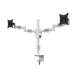 Kép 3/5 - MULTIBRACKETS Asztali konzol (2 képernyős), M VESA Deskmount Officeline Dual White (15-30", max.VESA: 100x100 mm, 8 kg)