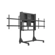 Kép 1/5 - MULTIBRACKETS Gurulós motoros 2 karos padlóállvány, M Motorized Floorstand Dual Screen 160 kg Black SD (max. 2x84")