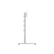 Kép 9/9 - MULTIBRACKETS Gurulós padlóállvány, M Public Display Stand 180 HD Single Silver (55-80", max.VESA: 800x500 mm, 60 kg)