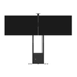 Kép 2/5 - MULTIBRACKETS Motoros 2 karos padlóállvány, M Motorized Floorbase Dual Screen incl cabinet & cam-shelf 120kg