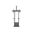 Kép 4/5 - MULTIBRACKETS Motoros konzol, M Motorized Floormount/ Wallstand incl camerashelf 120kg Black (42-100")