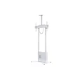 Kép 3/5 - MULTIBRACKETS Motoros padlóállvány, M Motorized Floorbase Incl cabinet & camerashelf 120kg White (42-100")