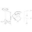 Kép 5/5 - MULTIBRACKETS Mennyezeti konzol, M Universal Projector Ceiling Mount 900-1600 with Finetune