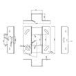 Kép 6/9 - MULTIBRACKETS Mennyezeti konzol, M Universal Projector Ceiling mount 600-1000 with Fine tune
