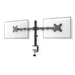 Kép 1/5 - Nedis MMDOS110BK 15"-32" asztali 2 monitor tartóállvány, maximum 8 kg, forgatható dönthető, acél, fekete