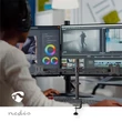 Kép 4/5 - Nedis MMDOS110BK 15"-32" asztali 2 monitor tartóállvány, maximum 8 kg, forgatható dönthető, acél, fekete