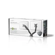 Kép 4/5 - Nedis MMDOSGS110BK gázrugós asztali monitor tartó, dupla, 15-32" | 75x75 / 100x100