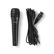 Kép 1/3 - Nedis MPWD15BK dinamikus mikrofon, 5m levehető kábel, 80Hz-12kHz,  600 Omh, 75dB, utazó tok, integrált kapcsoló
