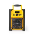 Kép 1/5 - Nedis RDFM3100YW munka rádió, FM, bluetooth, rezgéscsillapítás, 15W, 20 FM állomás, 3,5 mm audióbemenet
