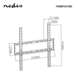 Kép 4/4 - Nedis TVWM1031BK LCD TV / monitor fali tartó konzol 23 - 55 "  Max. teherbírás: 35 kg,  Min. faltávolság: 23 mm