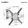 Kép 4/5 - Nedis TVWM1530BK 23"-55"  LCD TV / monitor fali tartókonzol, maximum 30 kg, forgatható dönthető, 3 forgáspont