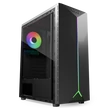 Kép 2/3 - NJOY Ház Midi ATX ANIL Tápegység nélkül, USB2.0+3.0, Fekete RGB