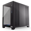 Kép 2/3 - NJOY Ház Midi ATX AURA Tápegység nélkül, USB2.0+3.0, Fekete RGB