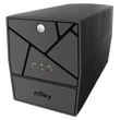 Kép 1/2 - NJOY Szünetmentes 1000VA - Keen 1000 USB (4 Schuko, line-interaktív,fekete)