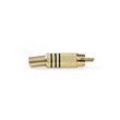 Kép 1/5 - Nedis CAGP24900BK RCA csatlakozó, 10 db, Egyenes, Aranyozott,  Forrasztó, Kábel bemeneti átmérő: 7,0 mm, Fém, Fekete