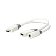 Kép 1/2 - Nedis CCBW64922WT01 USB-C (USB C) dugó - USB-C aljzat, 3,5 mm sztereo jack aljzat, 60W, DAC