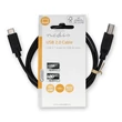 Kép 3/3 - Nedis CCGL60650BK10 USB-C dugó - USB- B dugó (USB C - USB B) kábel, 480 Mbps, 1m