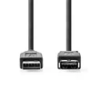 Kép 1/3 - Nedis CCGL61010BK30 USB3.2 toldó / hosszabító kábel, USB A dugó - USB-A aljzat, 5 Gbps, 3m, (USB3.1, USB3.0, USB2.0)