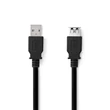Kép 2/3 - Nedis CCGL61010BK30 USB3.2 toldó / hosszabító kábel, USB A dugó - USB-A aljzat, 5 Gbps, 3m, (USB3.1, USB3.0, USB2.0)
