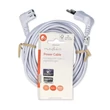 Kép 3/3 - Nedis CEGL11055WT30 tápkábel, Euro dugó,  IEC-320-C7,  pipa, szögben balra, 3m, fehér