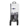 Kép 3/3 - Nedis COTH15012GY30 DMX adapter kábel, XLR 3 tűs dugó, XLR 3 tűs anya,  Nikkelezett, 3 m,  kerek, PVC, Sötétszürke