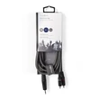 Kép 3/3 - Nedis COTH22200GY15 félprofi audio kábel, 3,5mm sztero jack dugó - 2 x RCA dugó, 1.5m, rugalmas