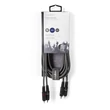 Kép 3/3 - Nedis COTH24200GY30 sztereo audio kábel, 2x RCA dugó,  2x RCA dugó, Nikkelezett,  3 m, rugalmas