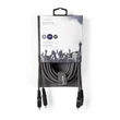 Kép 3/3 - Nedis COTH24200GY50 sztereo audio kábel, 2x RCA dugó,  2x RCA dugó, Nikkelezett,  5 m, rugalmas