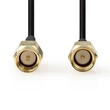 Kép 2/3 - Nedis CSGL02000BK50 SMA kábel, aranyozott, 50 Ohm, árnyékolt,  5 m