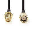 Kép 2/3 - Nedis CSGL02210BK30 SMA kábel, RP SMA férfi, RP SMA női, Aranyozott, 50 Ohm, Egyetlen árnyékolt, 3,00 m, kerek