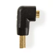 Kép 3/5 - Nedis HDMI adapter, CVGB34901BK HDMI csatl HDMI kimen. Aranyozott 90°-os szögben ABS Fekete 1 db doboz