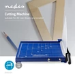 Kép 4/5 - Nedis PACU110A3 papírvágó gép, Max. vágási méret: 297 x 420 mm, Kés típusa: Fém, Fém,  Fekete/kék