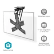 Kép 1/5 - Nedis TVCM5850BK motoros mennyezeti / plafon TV / monitor állvány/tartó konzol, 23-65", dönthető, forgatható, WIFI, 30kg