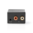 Kép 3/5 - Nedis ACON2510BK digital - analóg konverter, digitális koax RCA bemenet - 2x RCA kimenet