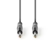 Kép 1/3 - Nedis COTH23000GY50 félprofi audio kábel, 2 x 6,35mm mono jack dugó, hossz 5m, rugalmas