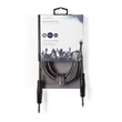 Kép 3/3 - Nedis COTH23000GY50 félprofi audio kábel, 2 x 6,35mm mono jack dugó, hossz 5m, rugalmas