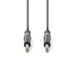 Kép 1/3 - Nedis COTH23020GY30 félprofi audio kábel, 2 x 6,35mm sztereo jack dugó, hossz 3m, rugalmas