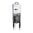 Kép 3/3 - Nedis COTH23020GY30 félprofi audio kábel, 2 x 6,35mm sztereo jack dugó, hossz 3m, rugalmas