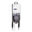 Kép 3/3 - Nedis COTH23200GY50 félprofi audio kábel, 3,5mm sztero jack dugó - 2 x 6,35mm mono jack dugó, 5m, rugalmas