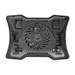 Kép 3/5 - Nedis NBCR101BK notebook hűtő, 17", 125mm ventilátor, LED, zaj 15db