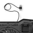 Kép 4/5 - Nedis NBCR101BK notebook hűtő, 17", 125mm ventilátor, LED, zaj 15db