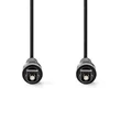 Kép 1/3 - Nedis CAGL25000BK20 optikai audio kábel, TosLink dugó, hossz 2m