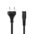 Kép 2/4 - Nedis CEGL11060BK20 borotva táp kábel IEC-320-C1, 2 x 0.75 mm˛, hossz 2m