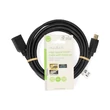 Kép 3/3 - Nedis ultra HD HDMI hosszabbító (toldó) kábel CVGL34096BK30, HDMI dugó - aljzat, 4K@60Hz, ARC, 10,2 Gbps, 3 m