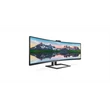 Kép 3/5 - PHILIPS Ívelt monitor 48.8" 499P9H, 5120x1440, 32:9, 450cd/m2, 5ms, USB-C(+dokkoló)/3xUS/LAN/DP/2xHDMI, hangszóró/webkam